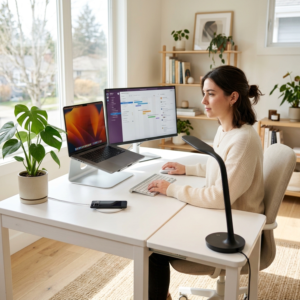 Productive desk setup 2026: accessories for focus & efficiency.