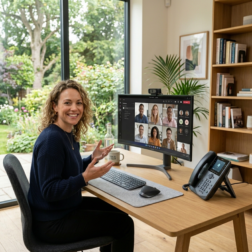 Desk phone holder UK options for a tidy 2024 workspace. Boost productivity! 📱