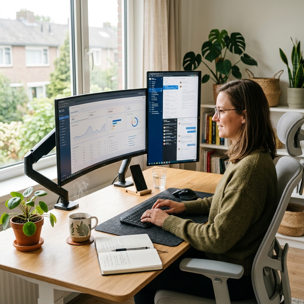 Monitor arms UK for single & dual screens – improve desk setup