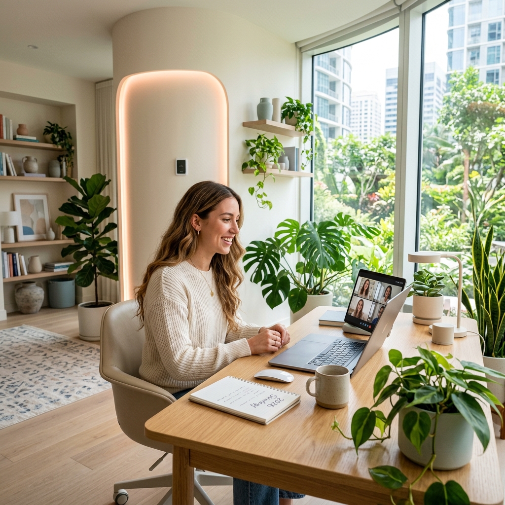 Stylish 2026 home office design ideas and inspiration for a productive workspace.